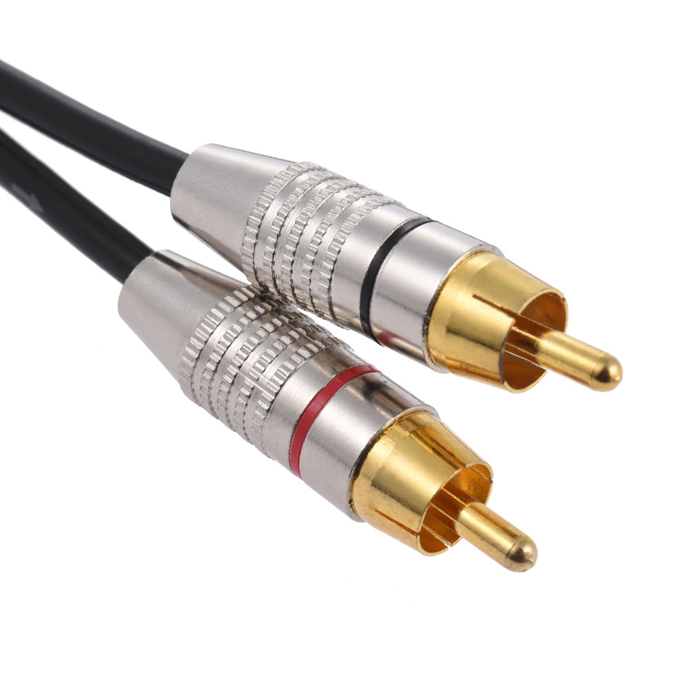 Double RCA double row XLR/RCA microphone guitar line 3 m. Double RCA double row XLR/RCA microphone guitar line 3 m.