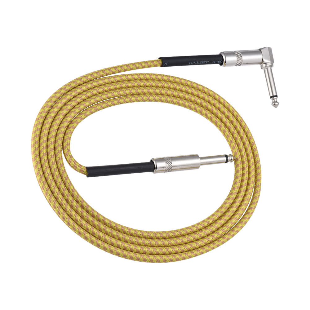 6.35mm to 6.35mm M-M Braided Audio Cable for 5 M