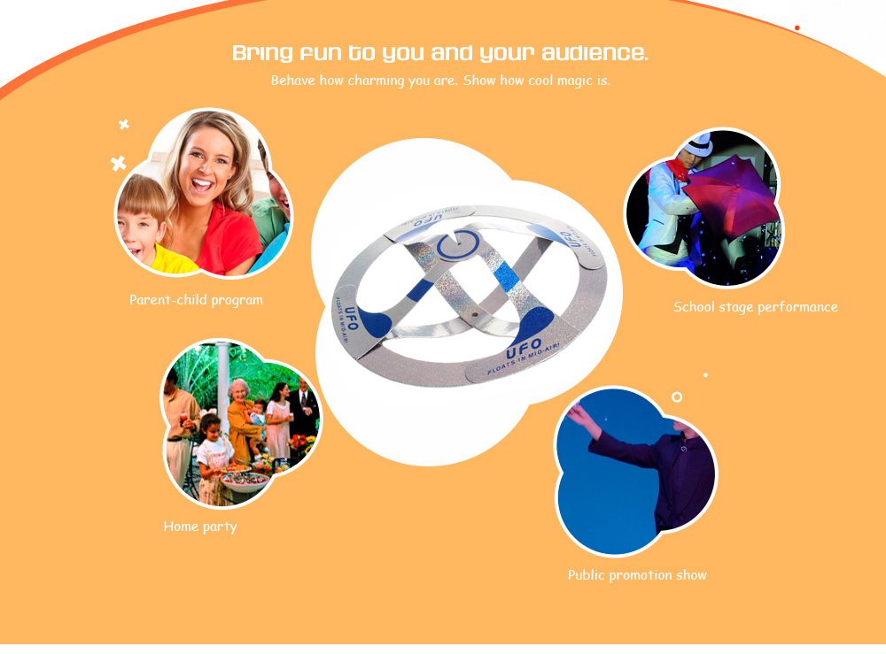 Mystery Floating Flying Saucer Toy Nice Magic Trick Mystical Fun Mystery Floating Flying Saucer Toy Nice Magic Trick Mystical Fun
