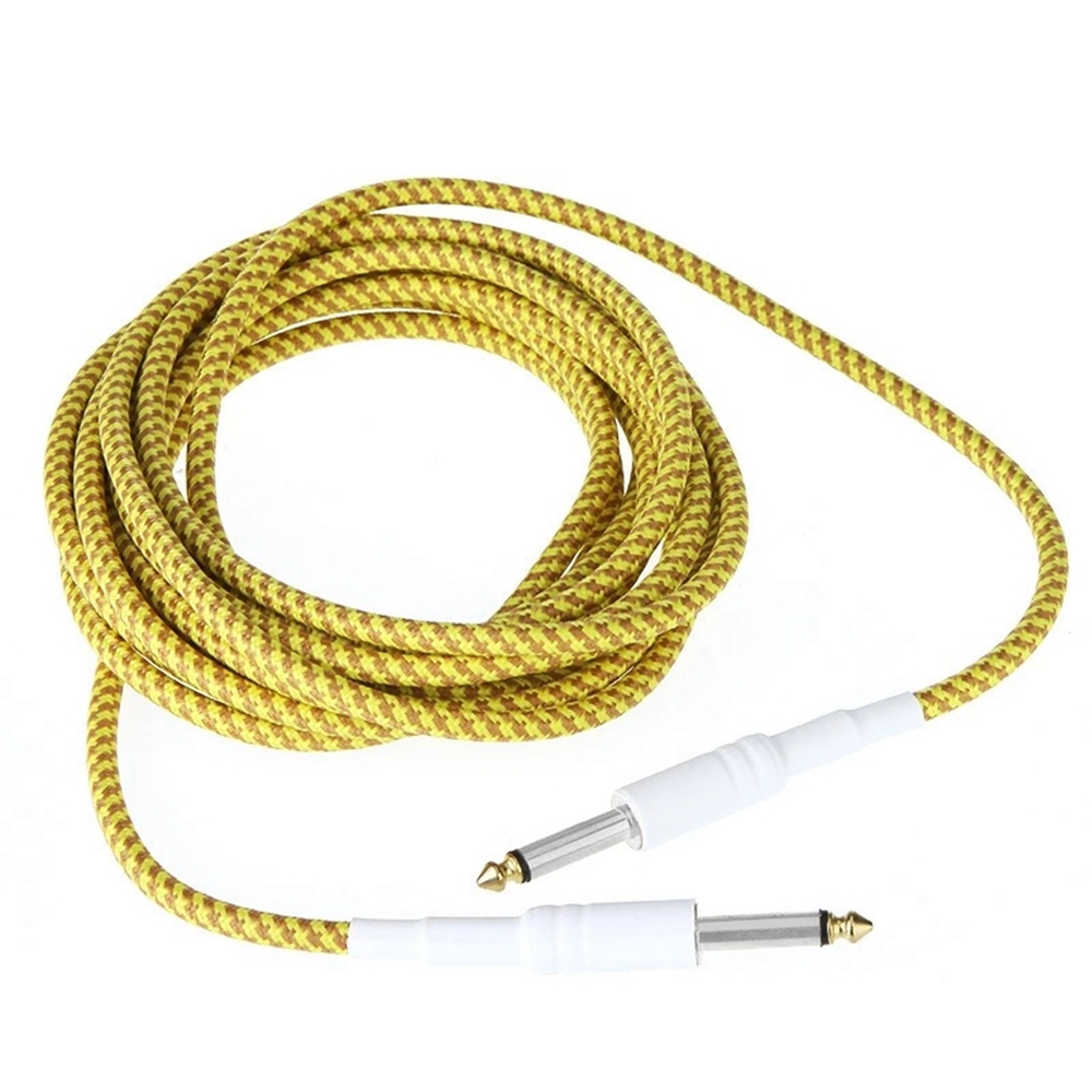 Electric guitar line 6.35or gold braided mesh 5 meters. Electric guitar line 6.35or gold braided mesh 5 meters.