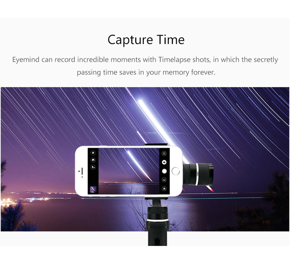 Beyondsky Eyemind Intelligent Handheld Gimbal Suitable for Phones with Width of 55 - 80mm Beyondsky Eyemind Intelligent Handheld Gimbal Suitable for Phones with Width of 55 - 80mm