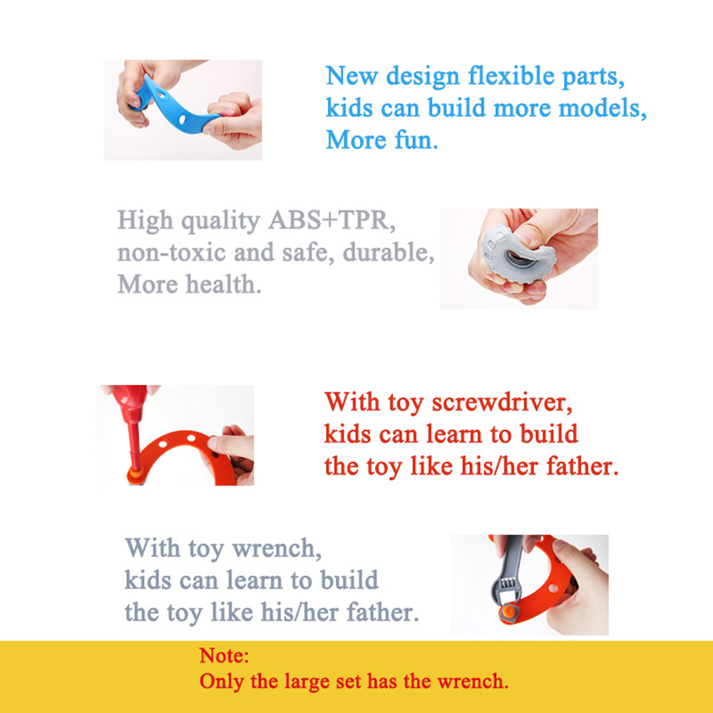 DIY 5 in 1 Education Assembly 3D Building Blcoks Puzzle Kids Learning Toys 123PCS DIY 5 in 1 Education Assembly 3D Building Blcoks Puzzle Kids Learning Toys 123PCS