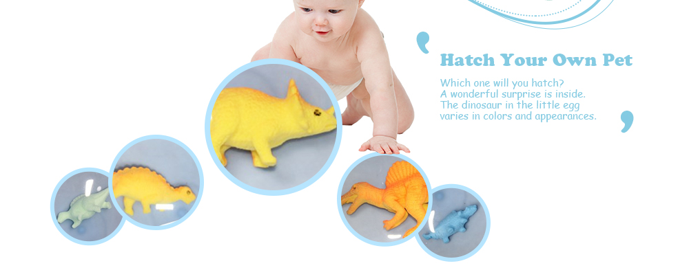 6 Pcs Growing Dinosaur Eggs Hatching Toys Water Kids Educational Novelty 6 Pcs Growing Dinosaur Eggs Hatching Toys Water Kids Educational Novelty