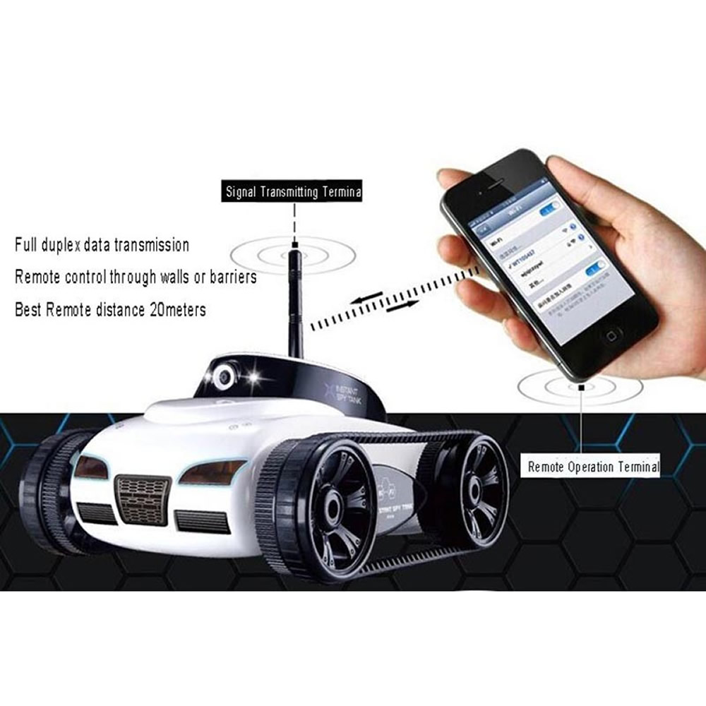 Happycow RC Tank 777 - 270 WiFi Tank Car Toy with Camera Remote Control Video iOS Phone or Android Gift Happycow RC Tank 777 - 270 WiFi Tank Car Toy with Camera Remote Control Video iOS Phone or Android Gift