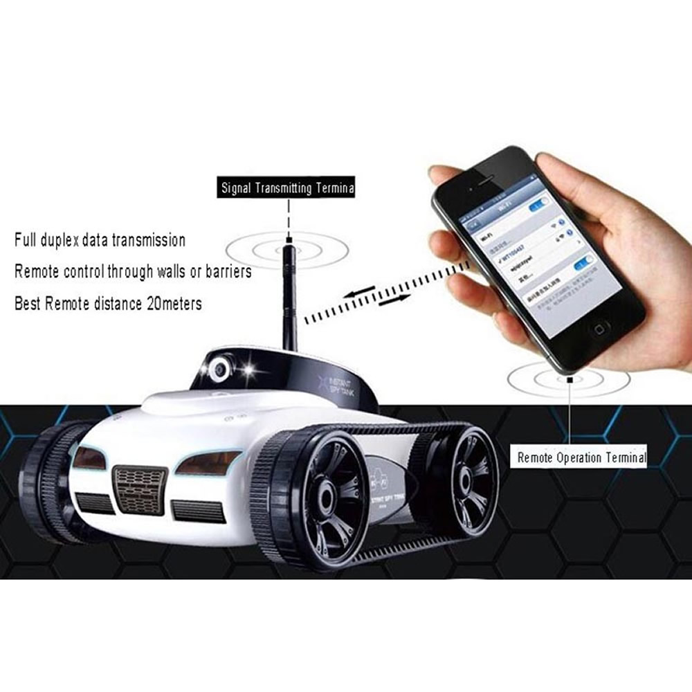 Happycow RC Tank 777 - 270 WiFi Tank Car Toy with Camera Remote Control Video iOS Phone or Android Gift