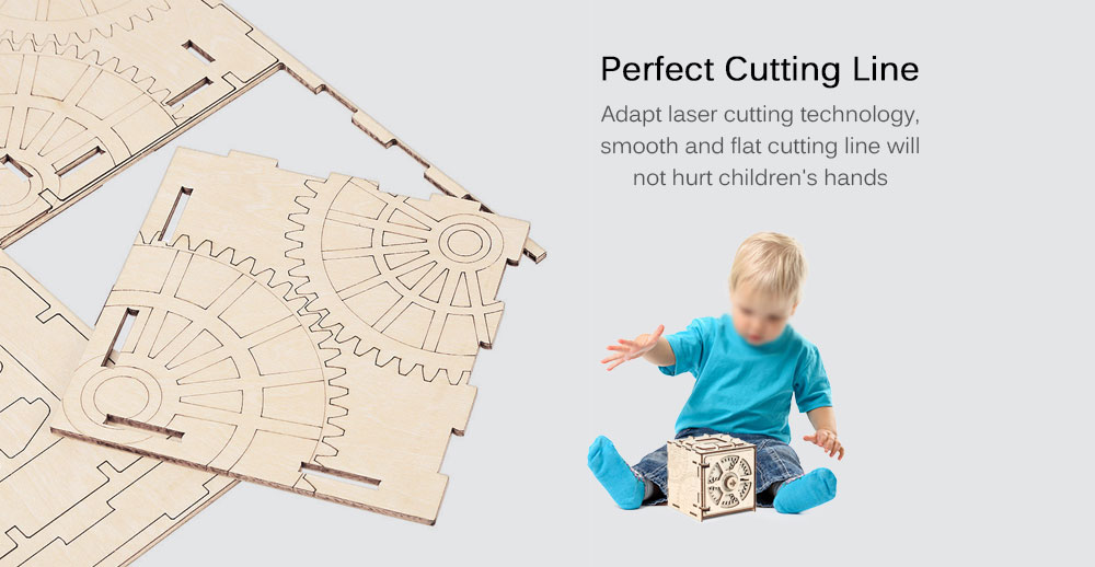 Cipher Code Deposit Box Mechanical Wooden Model 3D Puzzle Educational Toys Cipher Code Deposit Box Mechanical Wooden Model 3D Puzzle Educational Toys