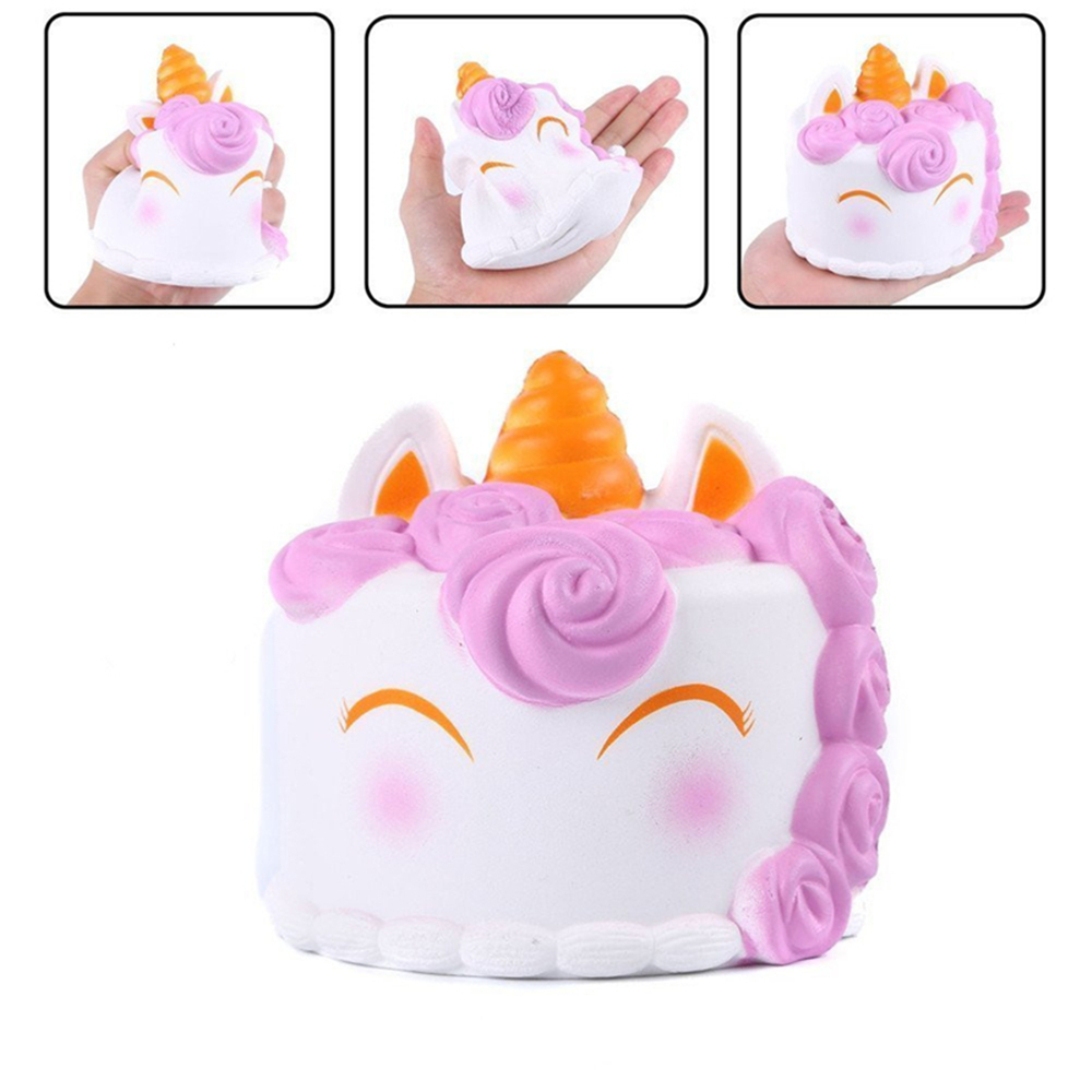 Jumbo Squishy Cute Unicorn Cake Squishies Super Slow Rising Toy