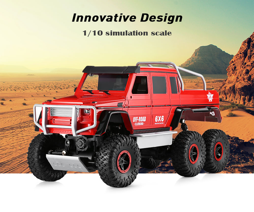 Flytec 699 - 119 1 / 10 Full Function Simulation 6-wheel Off-road Climber RC Car