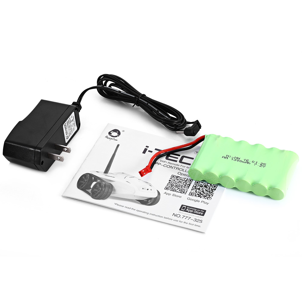 HAPPYCOW 777 - 325 RC Mini Tank Car WiFi Real-time Photo Transmission HD Camera iOS Phone or Android Toy HAPPYCOW 777 - 325 RC Mini Tank Car WiFi Real-time Photo Transmission HD Camera iOS Phone or Android Toy