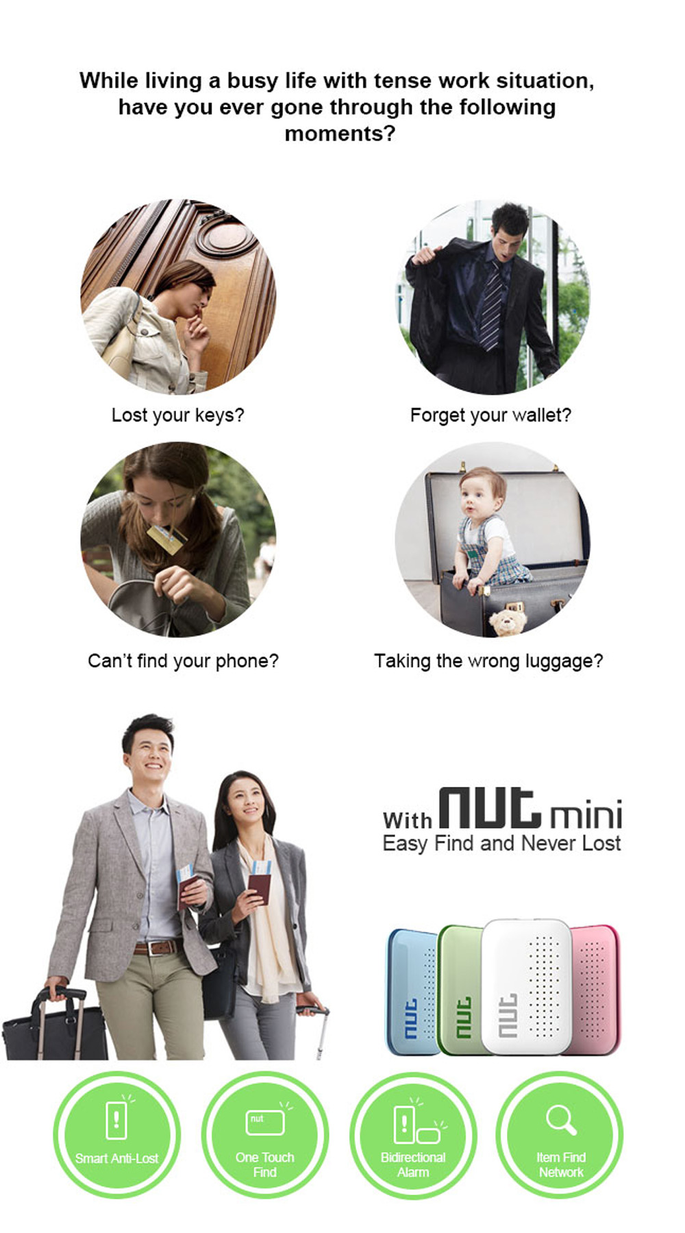 Nut mini Smart Bluetooth Tracker Tracking Key NUT Mini Smart Tracker Finder Tags Tor Child Key Finder Alarm GPS Locator