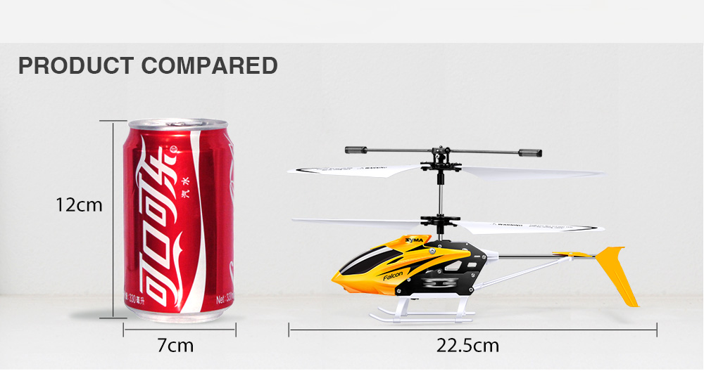 SYMA W25 2CH Indoor Small RC Electric Aluminium Alloy Remote Control Helicopter for Kids