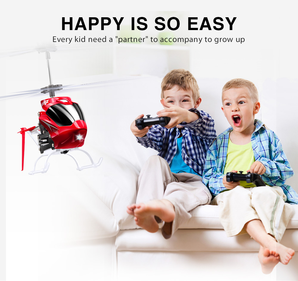 SYMA W25 2CH Indoor Small RC Electric Aluminium Alloy Remote Control Helicopter for Kids