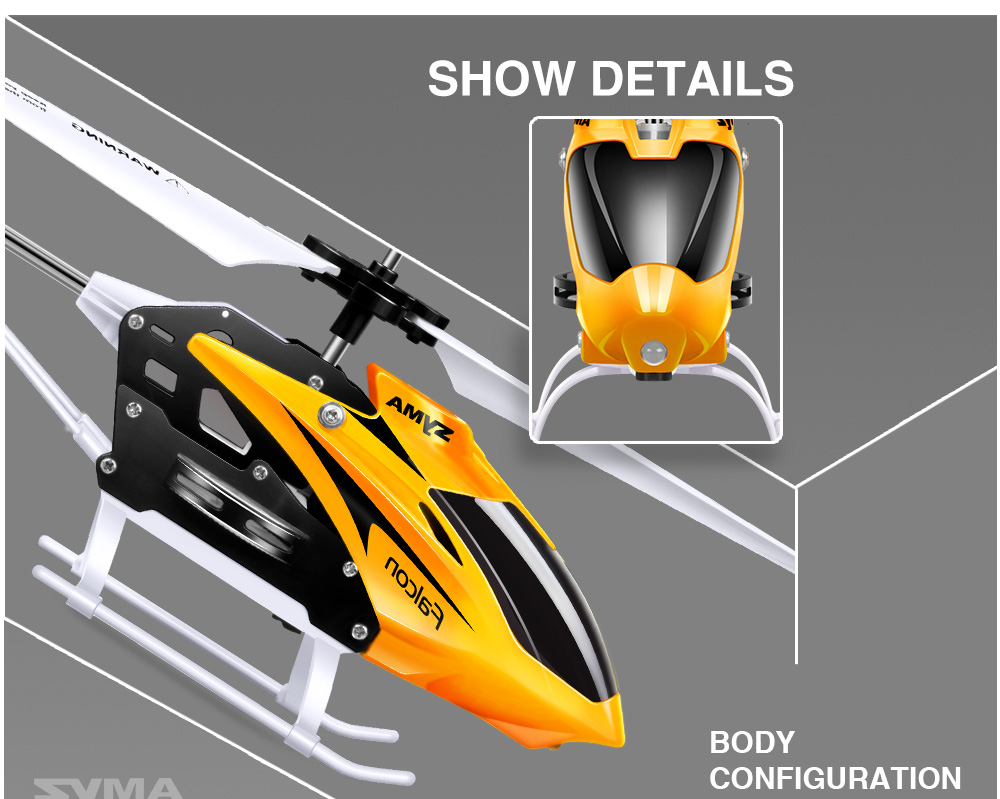 SYMA W25 2CH Indoor Small RC Electric Aluminium Alloy Remote Control Helicopter for Kids SYMA W25 2CH Indoor Small RC Electric Aluminium Alloy Remote Control Helicopter for Kids