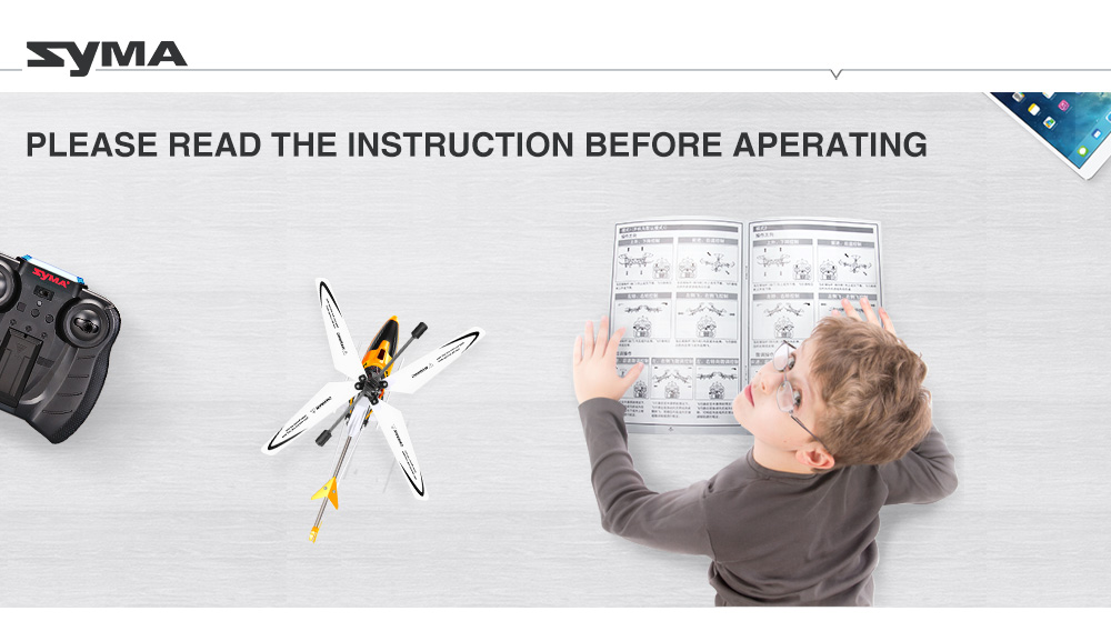 SYMA W25 2CH Indoor Small RC Electric Aluminium Alloy Remote Control Helicopter for Kids