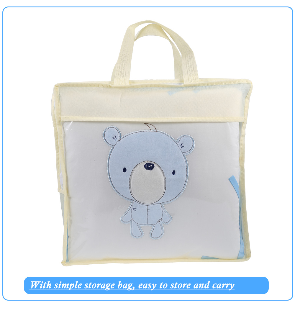 Soft Cartoon Printing Baby Crib Bumper Combination Backrest Cushion