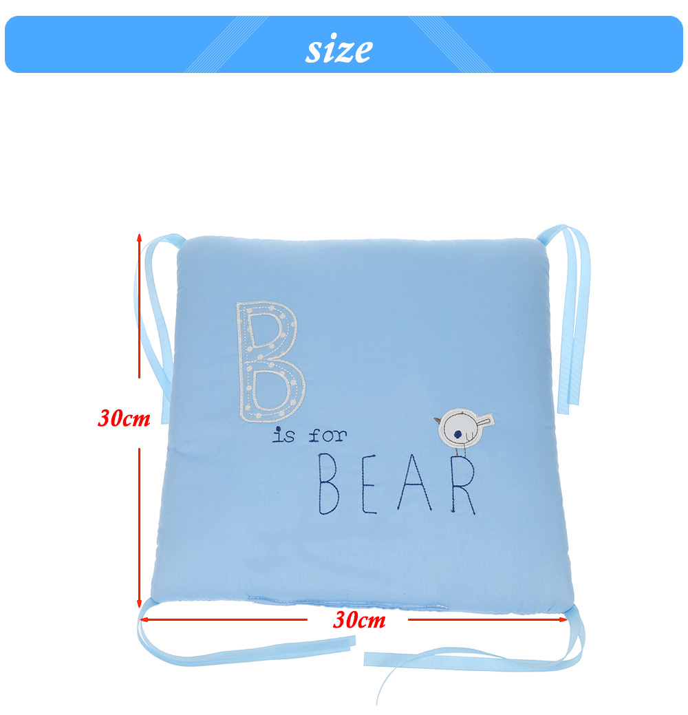 Soft Cartoon Printing Baby Crib Bumper Combination Backrest Cushion