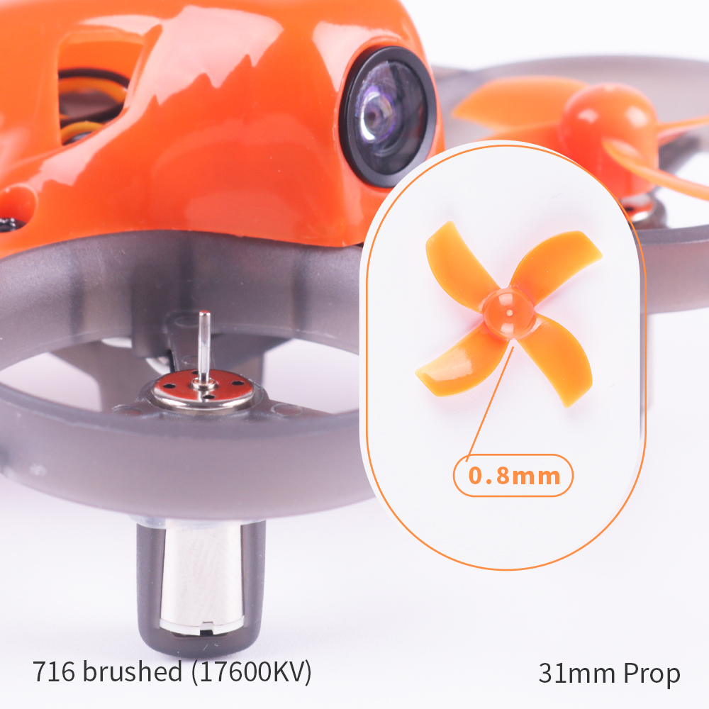 Makerfire Armor 65mm BNF Micro Quadcopter Racing Drone Built in Frsky XM Receiver / 716 Brushed Motor / LED Light