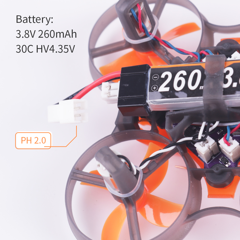 Makerfire Armor 65mm BNF Micro Quadcopter Racing Drone Built in Frsky XM Receiver / 716 Brushed Motor / LED Light