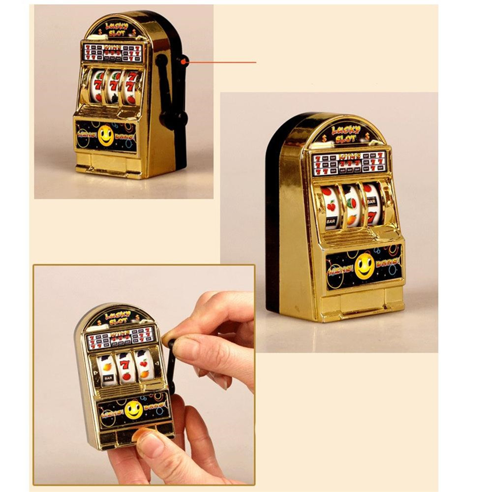 Novelty Mini Lucky Slot Machine Funny Anti-stress Toy Novelty Mini Lucky Slot Machine Funny Anti-stress Toy