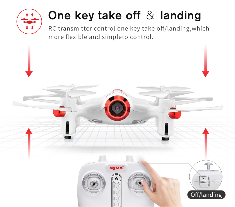 SYMA X20W Mini RC Drone RTF WiFi Camera FPV Real-time Transit / Altitude Hold