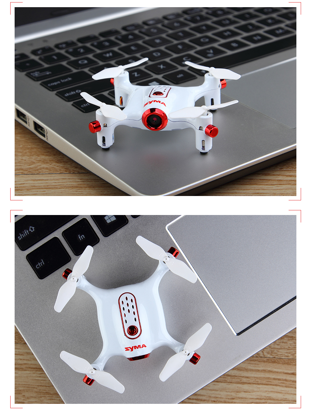 SYMA X20W Mini RC Drone RTF WiFi Camera FPV Real-time Transit / Altitude Hold