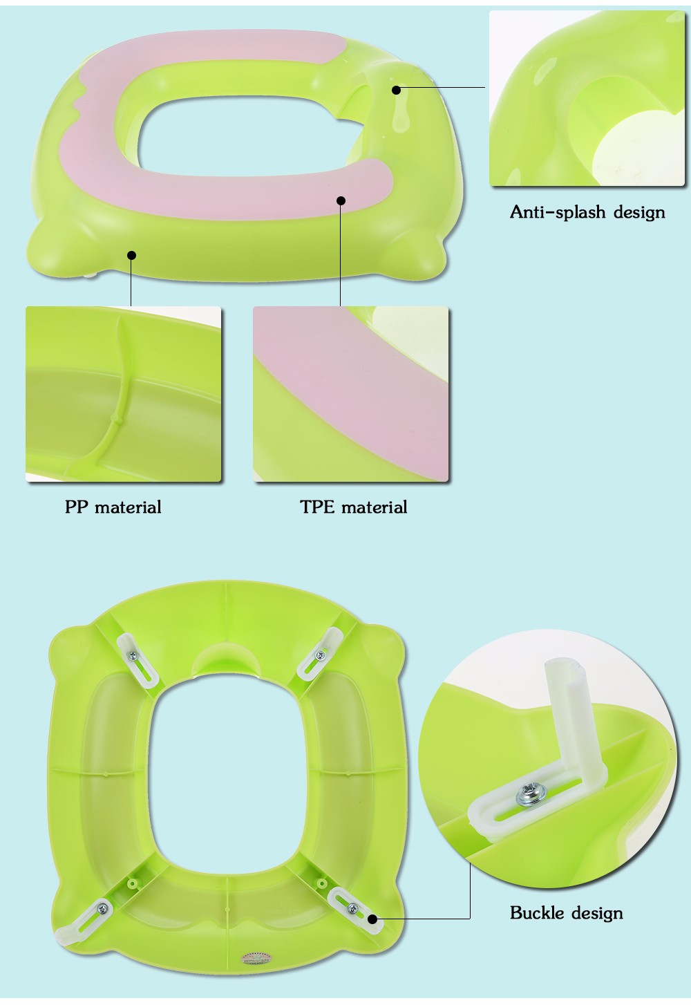 Babyyuga Children Toilet Ring Potties Seat Chamber Pots Kids Trainers