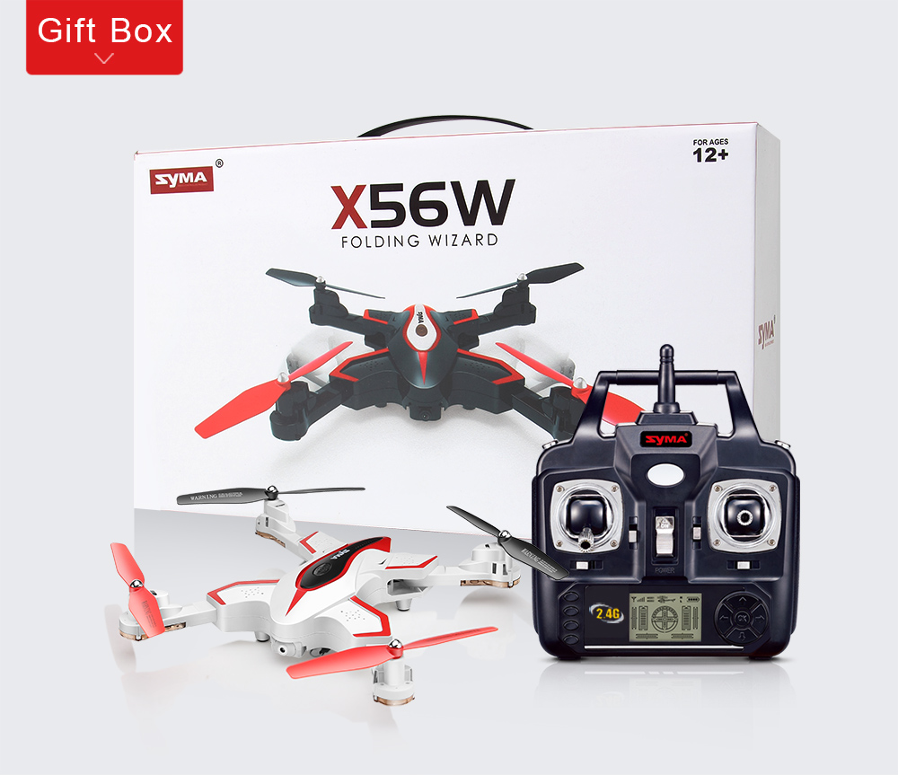 SYMA X56W Selfie Foldable RC Drone RTF with Flight Track / 360 Degree Flips SYMA X56W Selfie Foldable RC Drone RTF with Flight Track / 360 Degree Flips