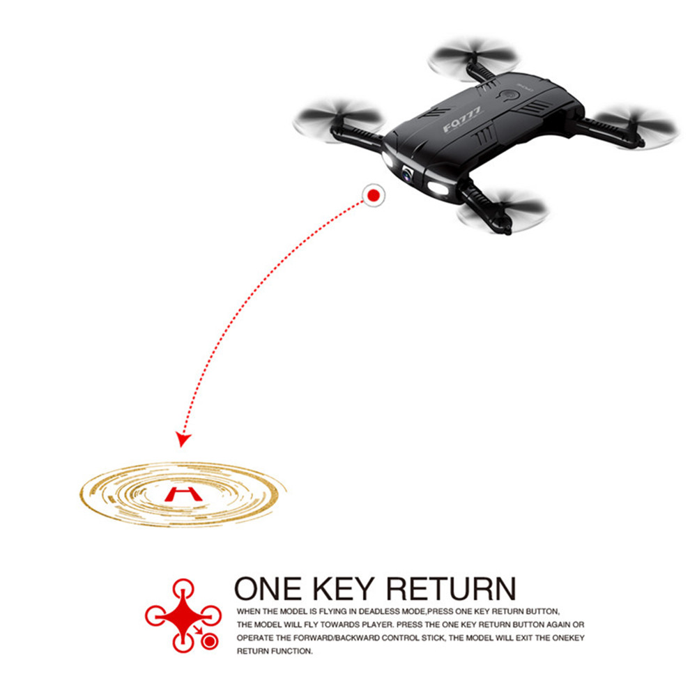 FQ05 Selfie Foldable WiFi FPV RC Drone RTF with 6-axis Gyro / One Key Return