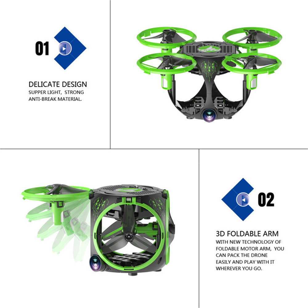 Foldable WiFi FPV RC Drone with Wide Angle Camera / Altitude Hold / Headless Mode Foldable WiFi FPV RC Drone with Wide Angle Camera / Altitude Hold / Headless Mode