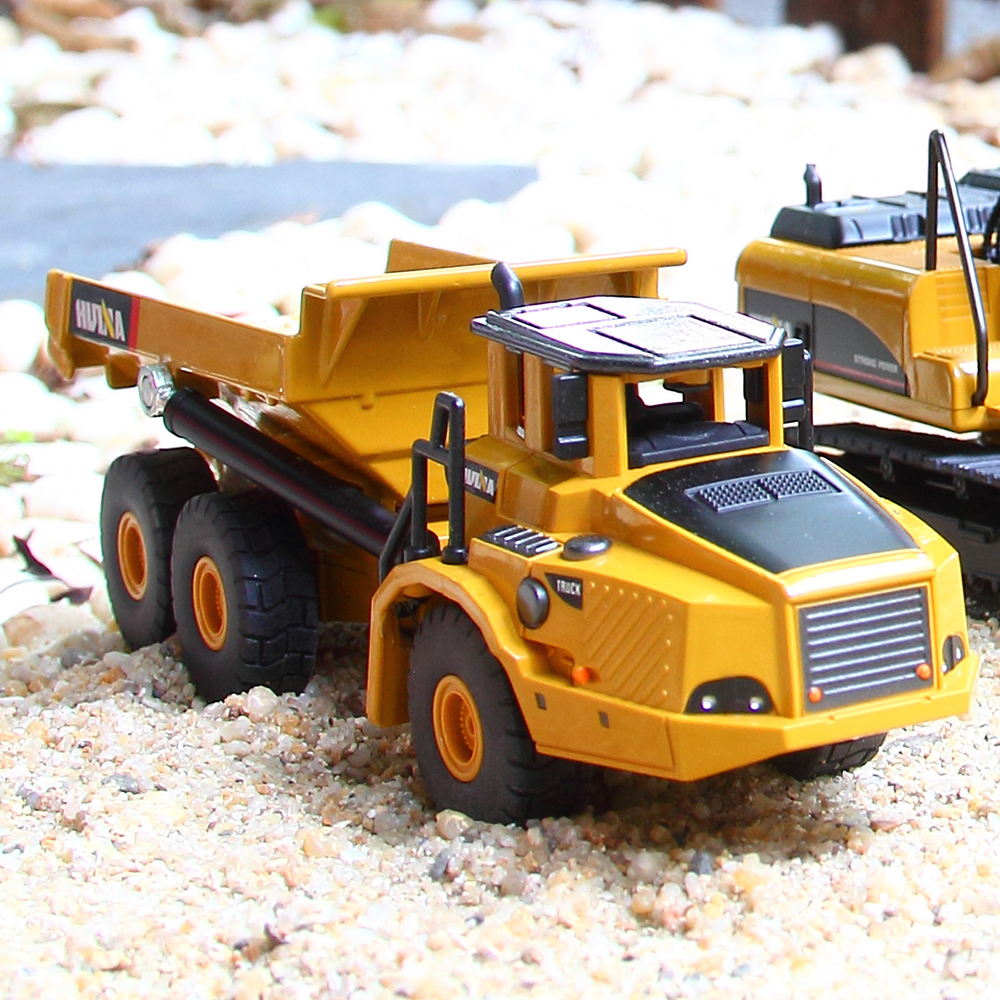 1:50 Scales Alloy Excavator Dumper Engineering Metal Diecast Car