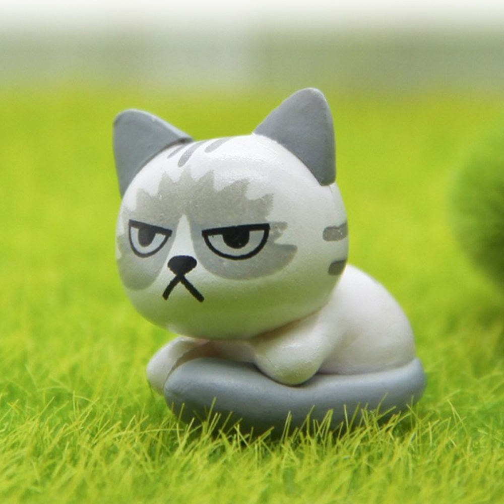 Super Cute Lovely Unhappy Cats Action Figure Toy Kids Gifts 6pcs