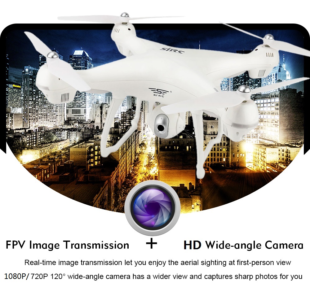 SJRC S70W RC Drone WiFi FPV / Double GPS Module / Altitude Hold / Follow Me / Headless Mode SJRC S70W RC Drone WiFi FPV / Double GPS Module / Altitude Hold / Follow Me / Headless Mode