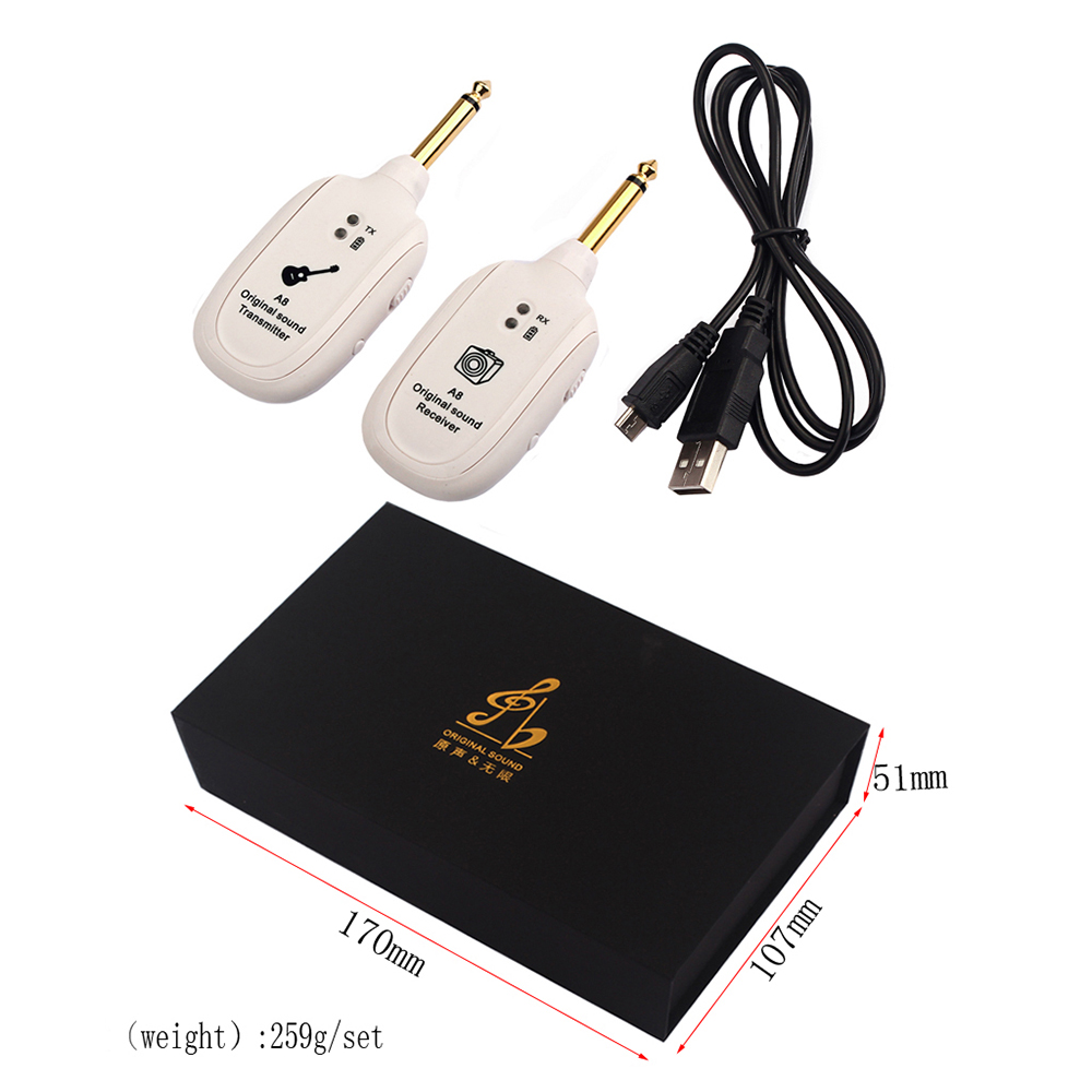 Relay Digital Wireless Guitar System White Relay Digital Wireless Guitar System White