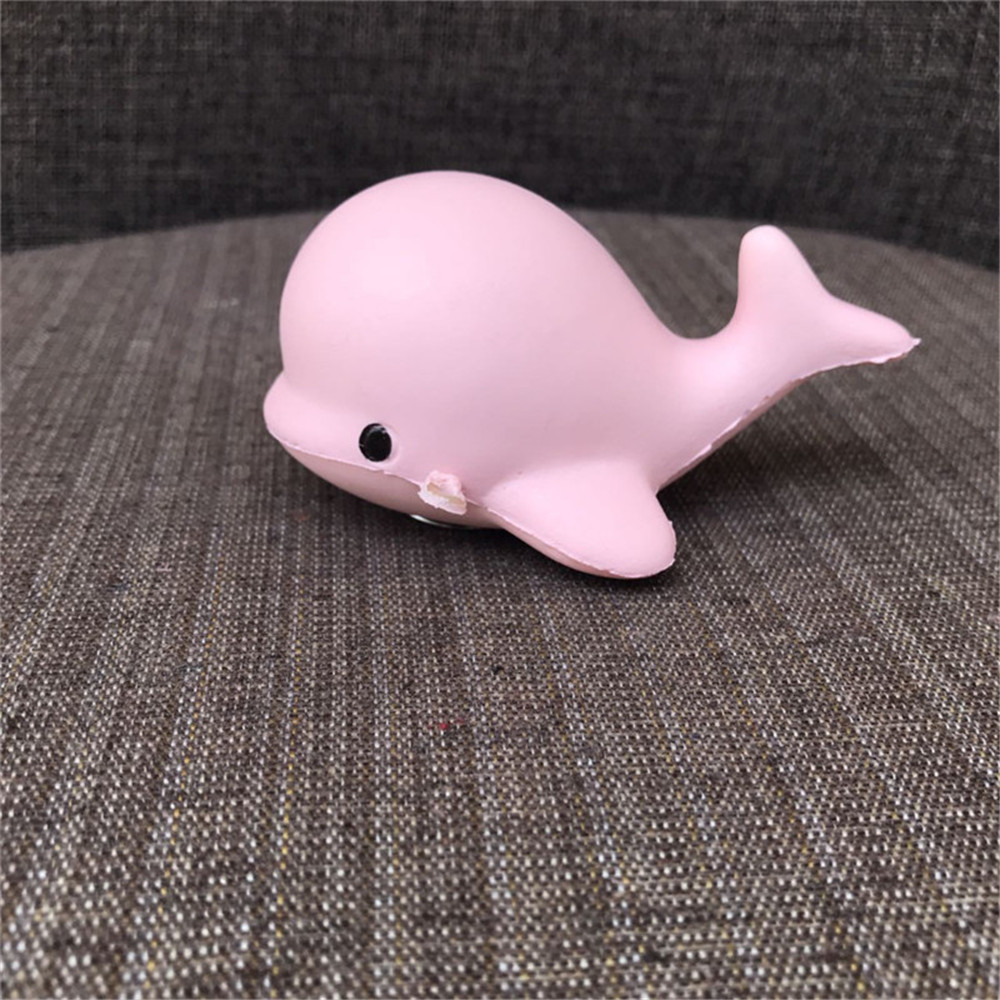 Cute Kawaii Jumbo Squishy 10CM Soft Whale Cartoon Slow Rising Squeeze