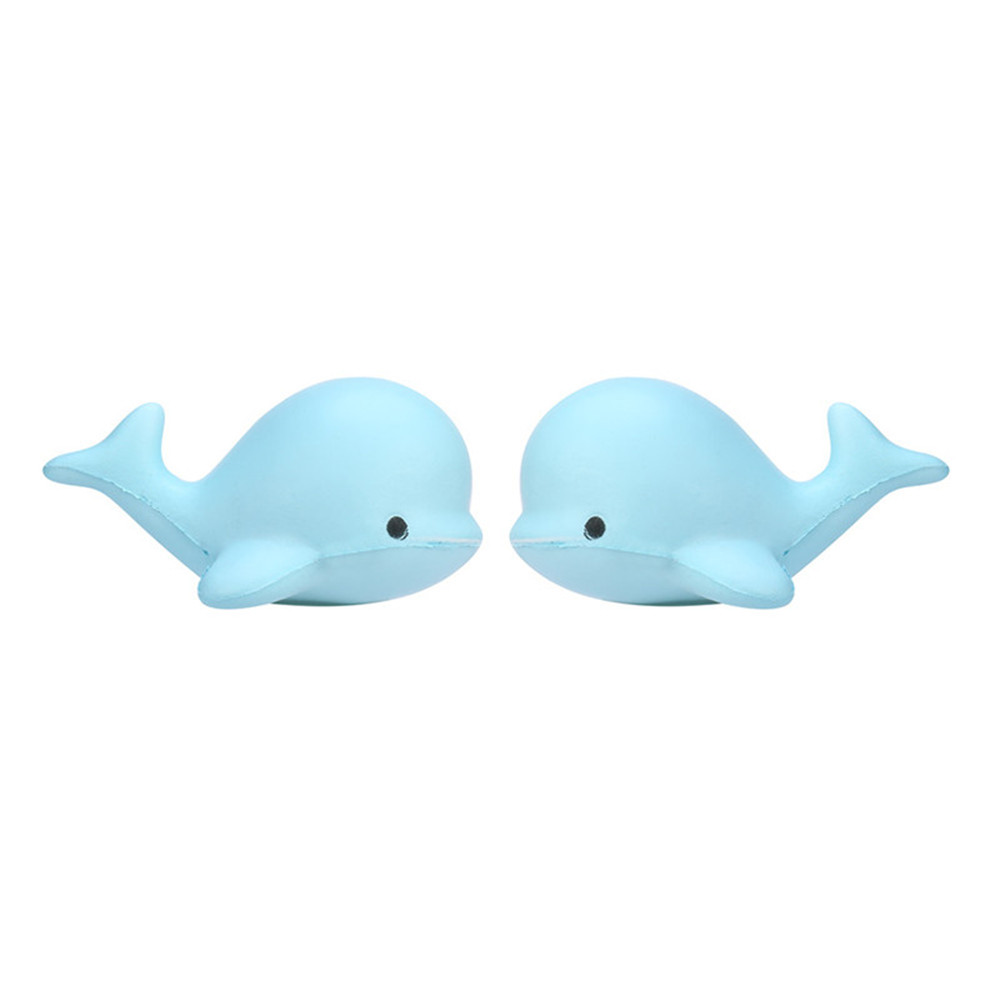 Cute Kawaii Jumbo Squishy 10CM Soft Whale Cartoon Slow Rising Squeeze