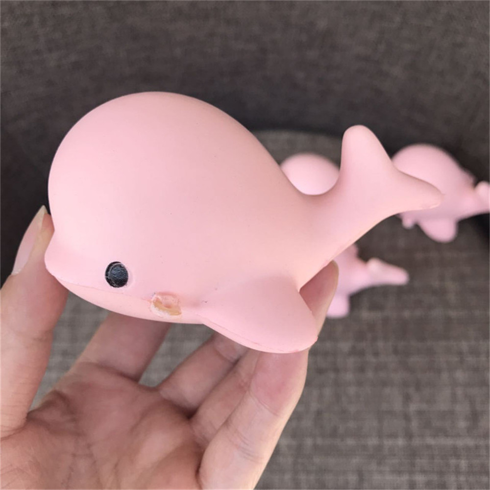 Cute Kawaii Jumbo Squishy 10CM Soft Whale Cartoon Slow Rising Squeeze