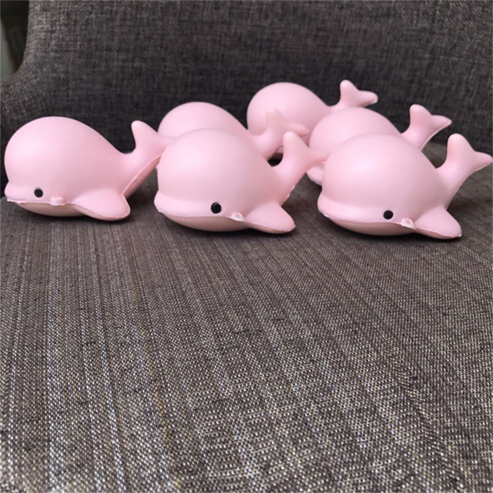 Cute Kawaii Jumbo Squishy 10CM Soft Whale Cartoon Slow Rising Squeeze