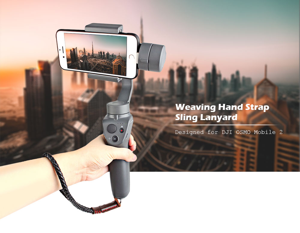 Adjustable Weaving Hand Strap Safe Line Sling Lanyard for DJI OSMO Mobile 2 Handheld Gimbal Camera