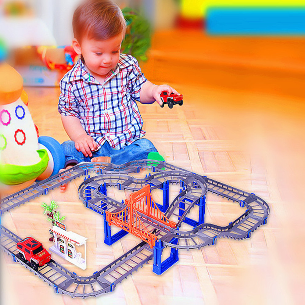 Assemble Electric Speed Track Puzzle Toys