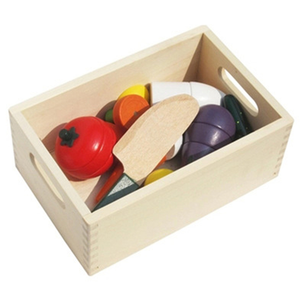 Creative Box of Fruits and Vegetables and Wooden Magnetic Children Play Toys