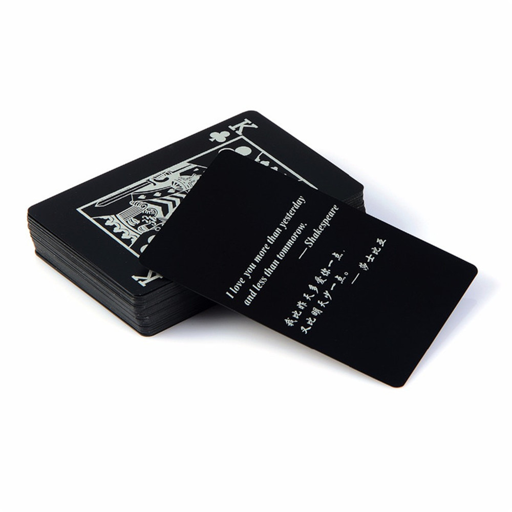 Creative Plastic PVC Poker Waterproof Magic Playing Cards Table Game Sets 54pcs Creative Plastic PVC Poker Waterproof Magic Playing Cards Table Game Sets 54pcs