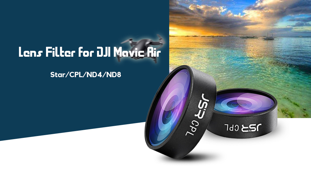 4PCS 6X Lens Filter for DJI Mavic Air RC Drone - Star / CPL / ND4 / ND8