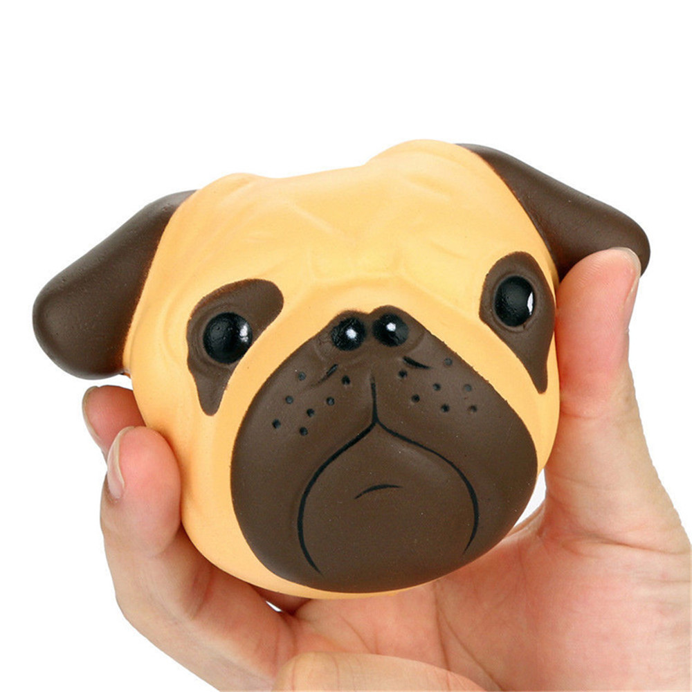 Jumbo Squishy Dog Bulldog Head Scented Slow Rising Squeeze Boys Girls Toys