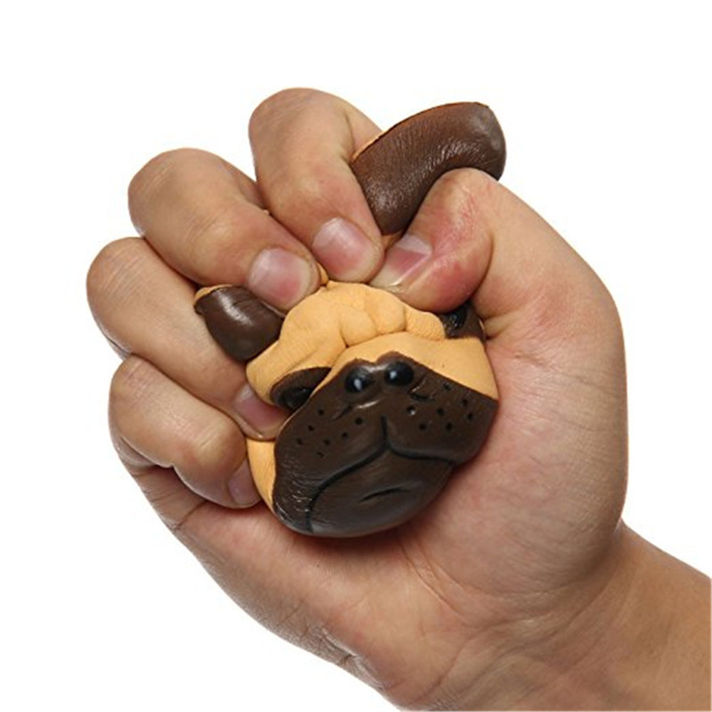 Jumbo Squishy Dog Bulldog Head Scented Slow Rising Squeeze Boys Girls Toys