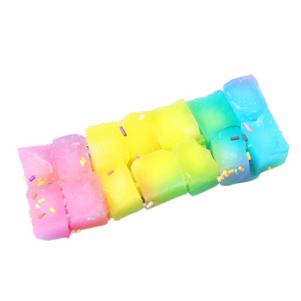 Creative DIY Rainbow Crystal Mud Stress Relief Toy