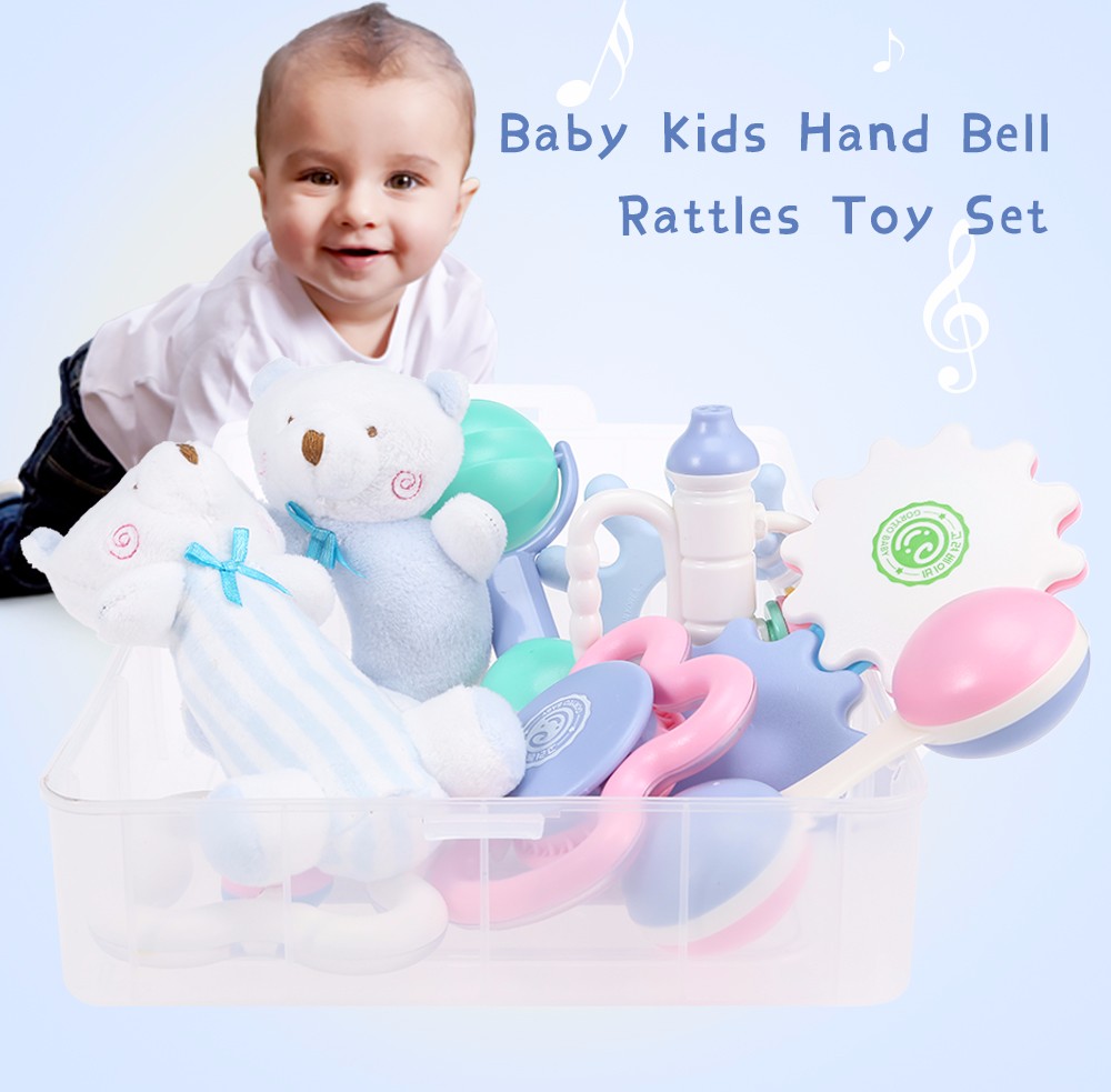 GoryeoBaby Lovely Baby Kids Hand Bell Rattle Teething Toy Set