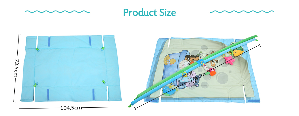 Cartoon Soft Baby Game Mat Playing Carpet Infant Kids Fitness Frame Educational Toy