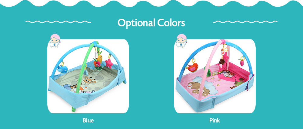 Cartoon Soft Baby Game Mat Playing Carpet Infant Kids Fitness Frame Educational Toy