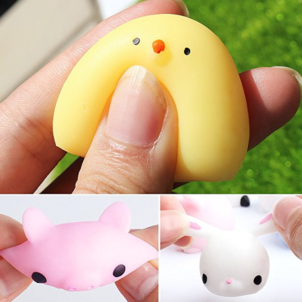 Soft Silicone Jumbo Squishy Animals Hand Squeeze Toy 12PCS