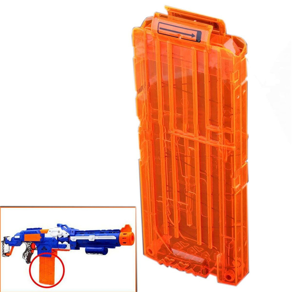 12 Quick Reload Clip System Darts for Toy Gun Nerf N-strike Blaster